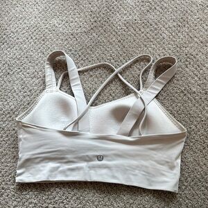 White Lululemon Like a Cloud Bra